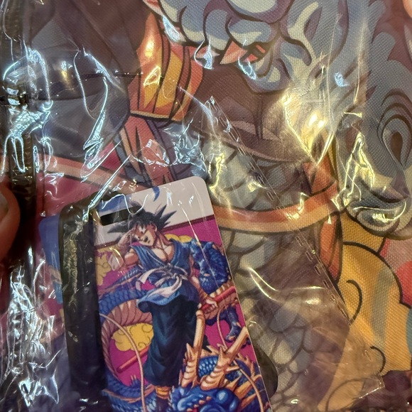 Anime Character and Dragon Graphic Backpack - Picture 5 of 6